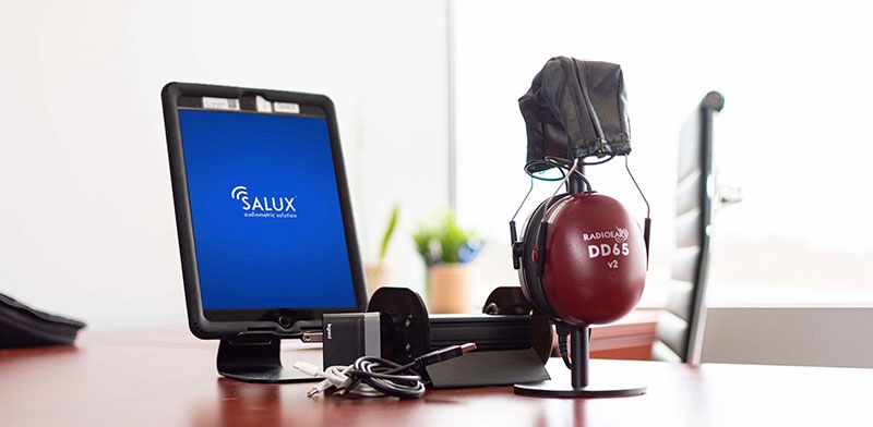 Salux Audiometric Testing Equipment Setup